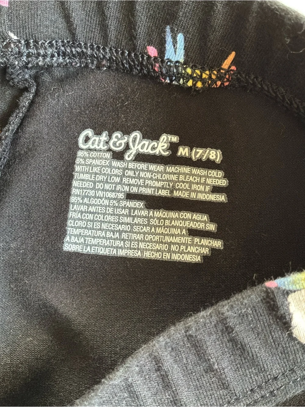 Cat & Jack Black Unicorn Leggings